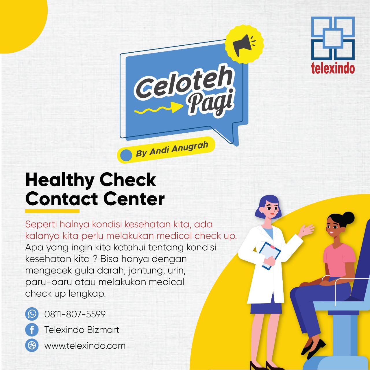 Celoteh Pagi : Healthy Check Contact Center