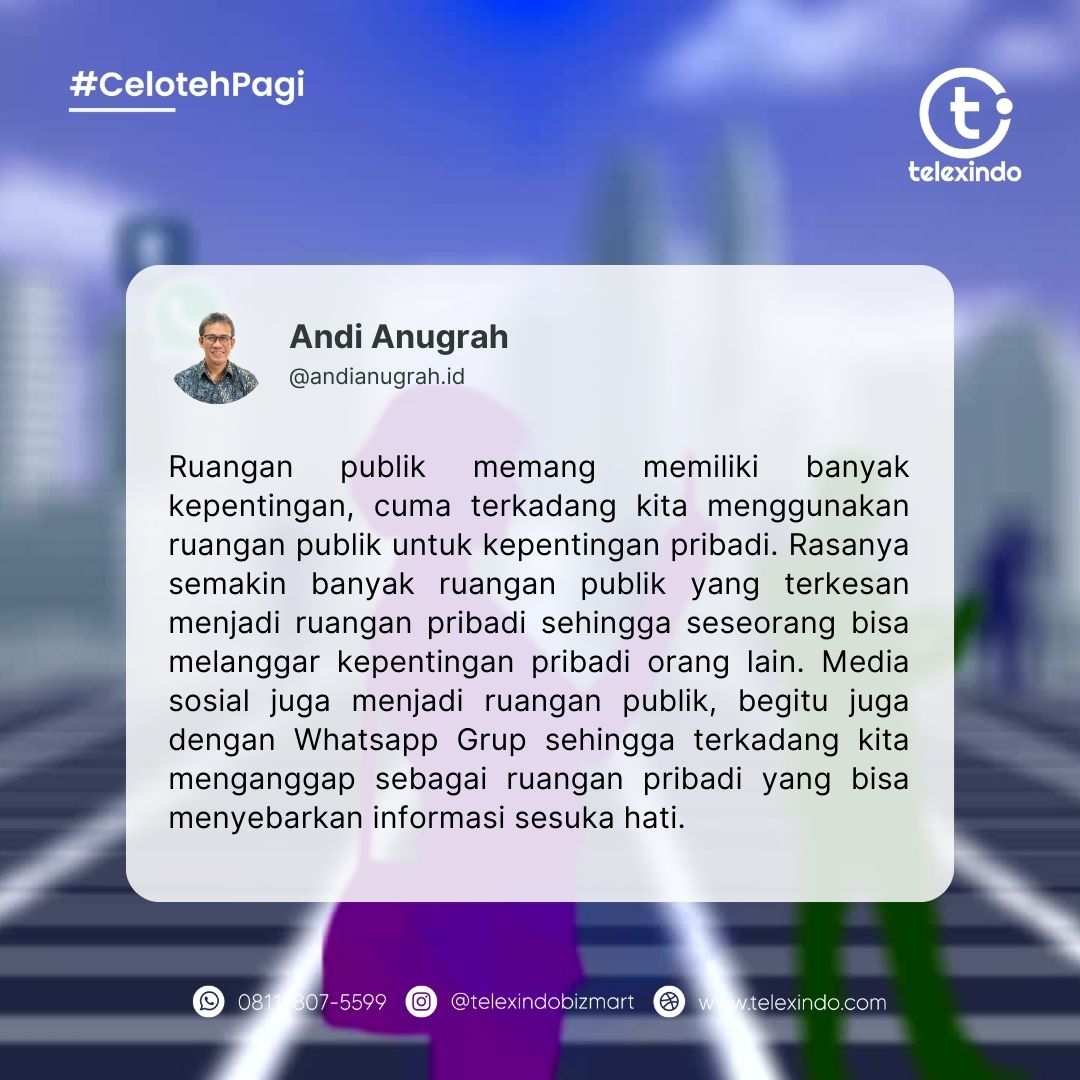 Celoteh Pagi: Ruangan