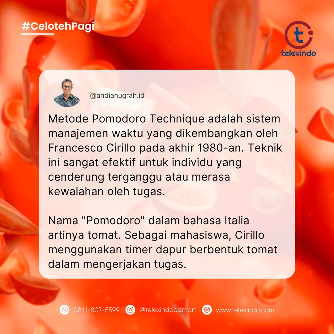 Celoteh Pagi: Pomodoro Technique